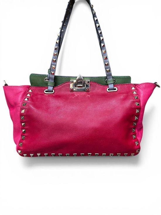 Valentino Garavani Handbags - Valentino Garavani Rockstud Trapeze Crossbody Tri-Color Leather Flip Lock (C7)